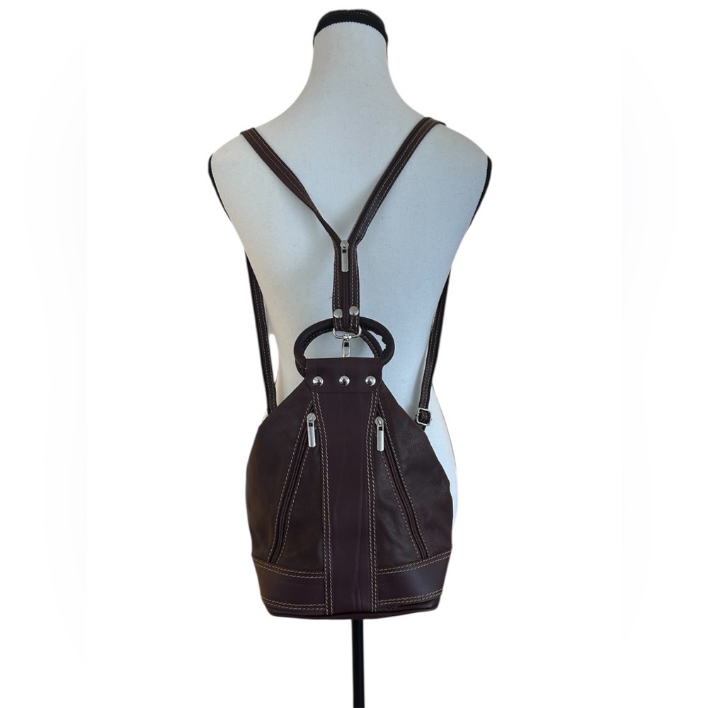 Italian Leather Backpack - Made in Italy - Picture 2 of 10